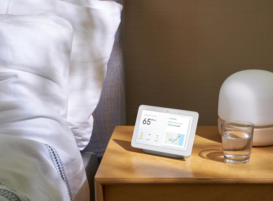 The Google Nest Hub doubles as a digital photo frame. (Photo: Walmart)