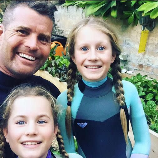 Pete reportedly doesn't include dairy in his daughters Chilli and Indii's diets. Photo: Instagram/chefpeteevans