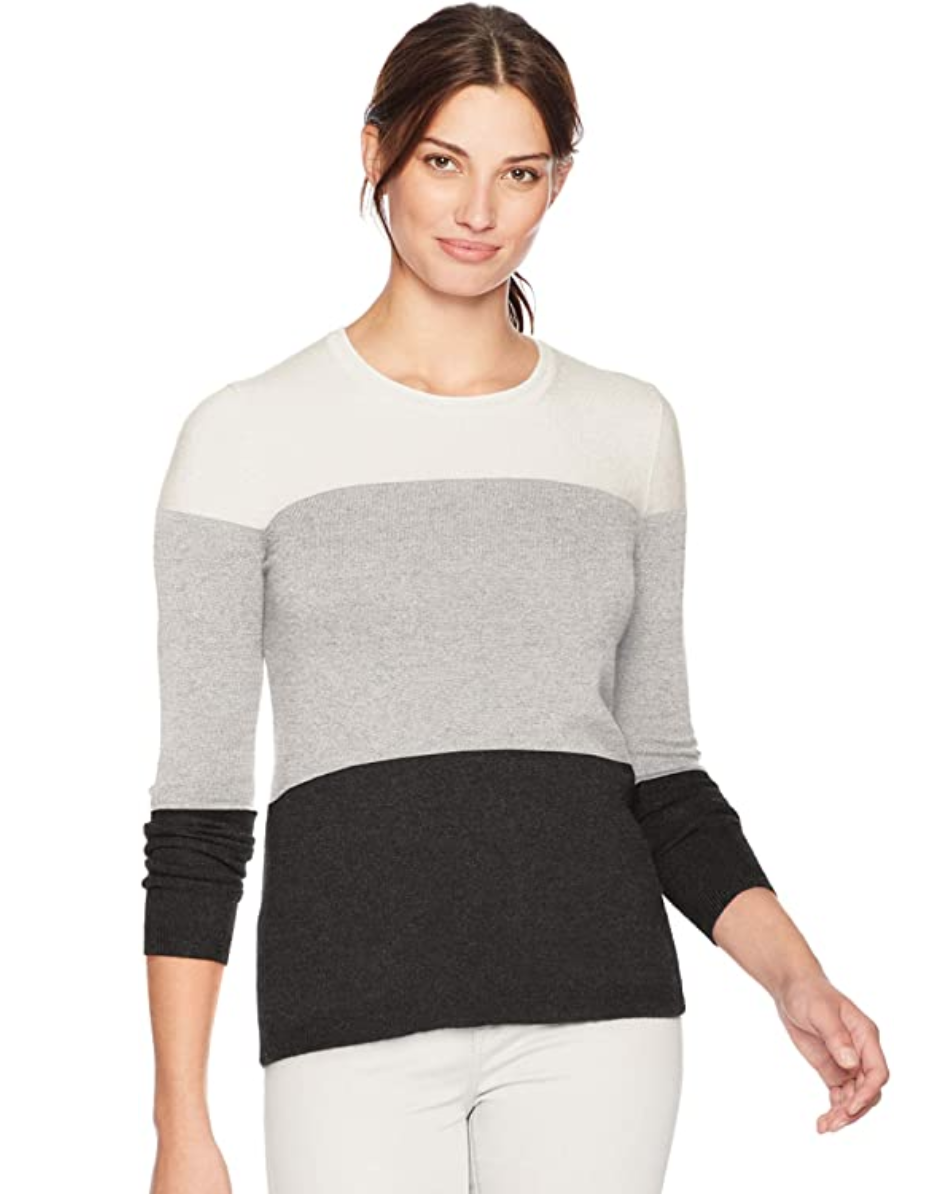 Lark & Ro Women's Crewneck Pullover Cashmere Sweater (Photo: Amazon)