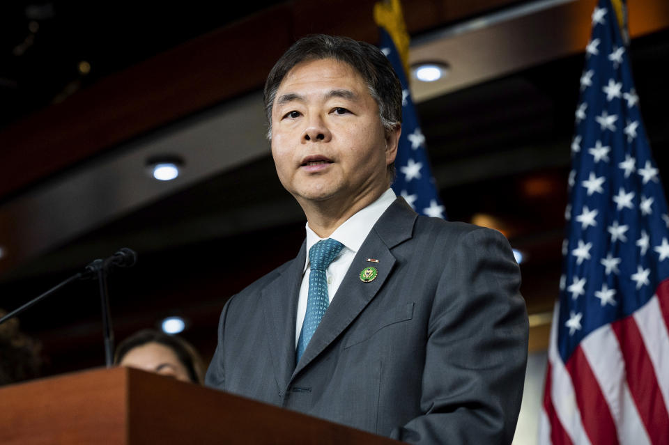 Rep. Ted Lieu, D-Calif., at the Capitol on Jan. 25, 2023. (Michael Brochstein / Sipa USA via AP)