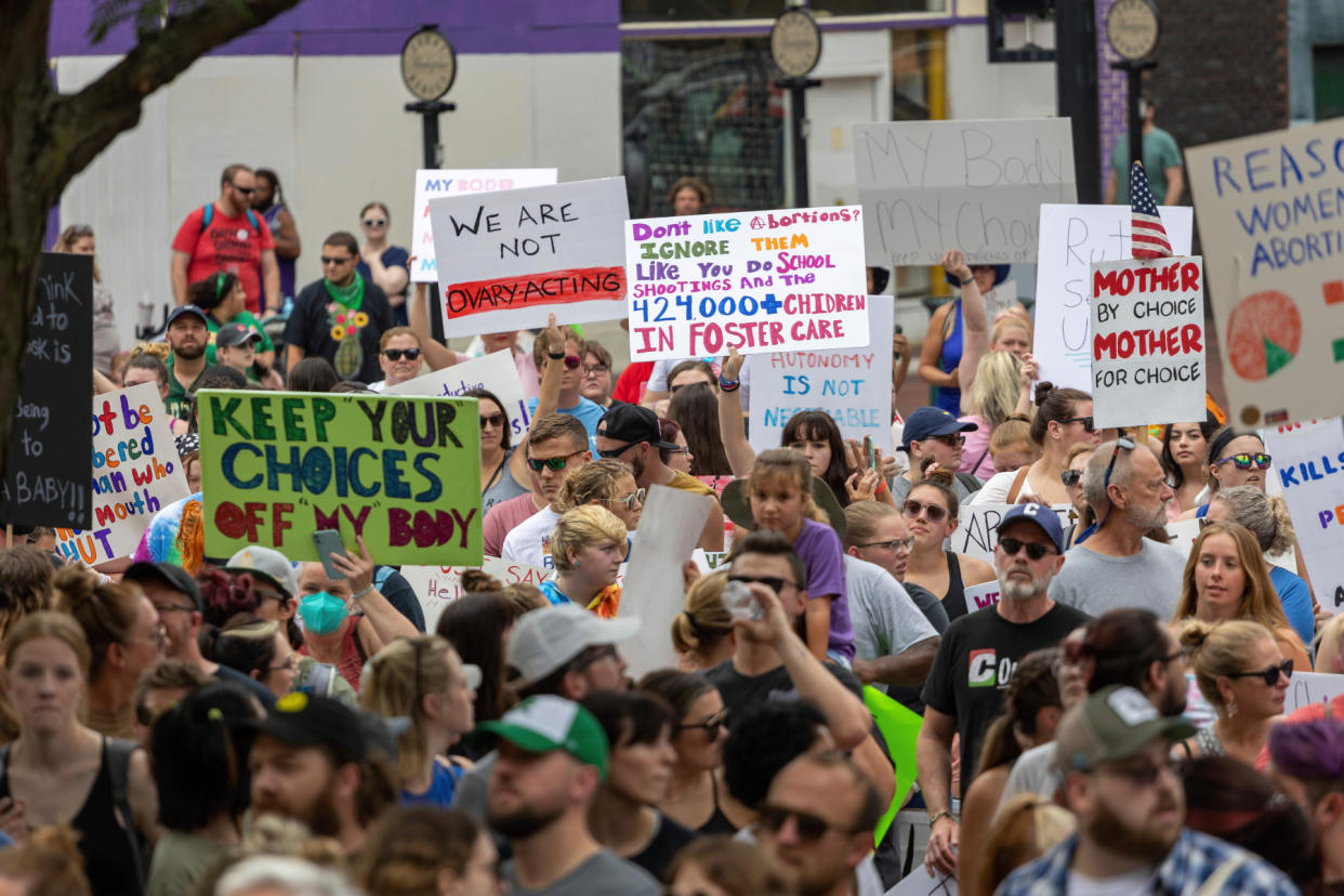 Abortion Rights Rally And March In Cincinnati, OHIO, USA - Credit: Jason Whitman/NurPhoto/AP Photo