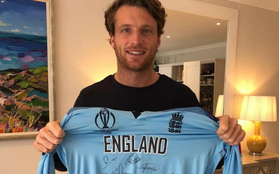 Buttler raised more than £65,000 for NHS charities this summer by putting on eBay the shirt he wore in the World Cup final - EBAY