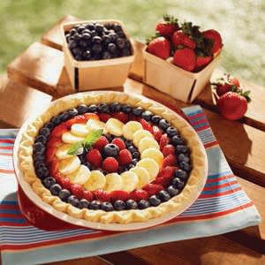 Fresh Fruit Cream Cheese Pie