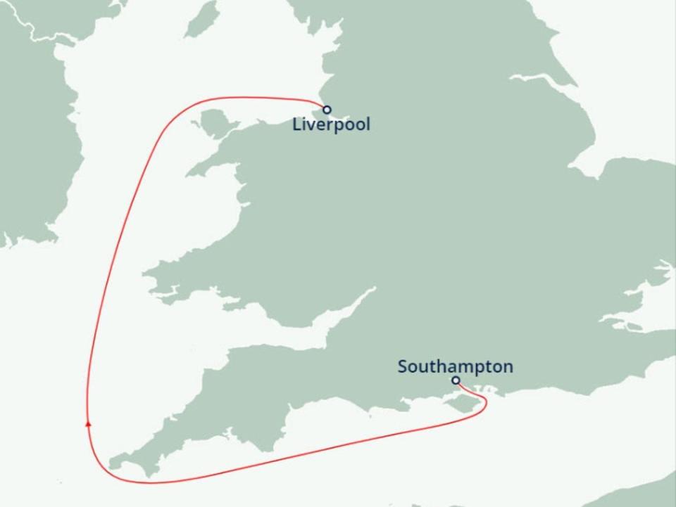 Dream trip? Passengers whose cruise from Southampton to Newcastle was cancelled have been offered an alternative sailing to Liverpool (Fred Olsen Cruises)