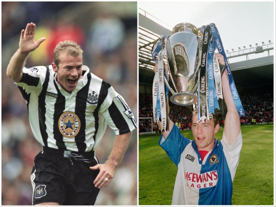 Shearer scored the majority of his 260 Premier League goals for Newcastle and Blackburn  (Getty Images)