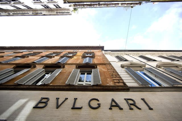 The external of the entrance of the Bulgari brand at Condotti street in Rome, Italy, 14 March 2013. Paolo and Nicola Bulgari are