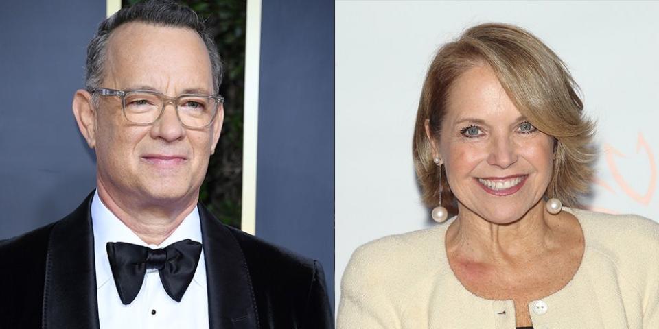 Tom Hanks and Katie Couric