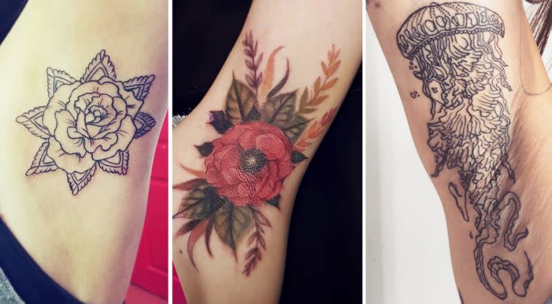 Aurez-vous le courage de vous faire tatouer une partie du corps aussi sensible ? [Photo : Instagram/atomic.amy/ditadeadbeat/goaskcici]