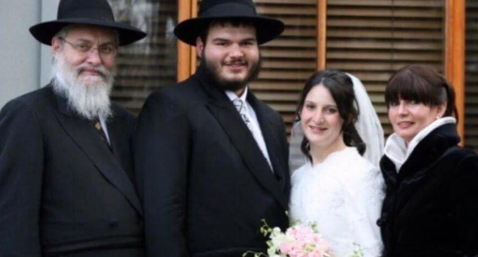 Miami-Dade police identified the bodies of Tzvi Ainsworth (far left) and Ingrid “Itty” Ainsworth (far right) in the rubble  on Monday. Source: Facebook