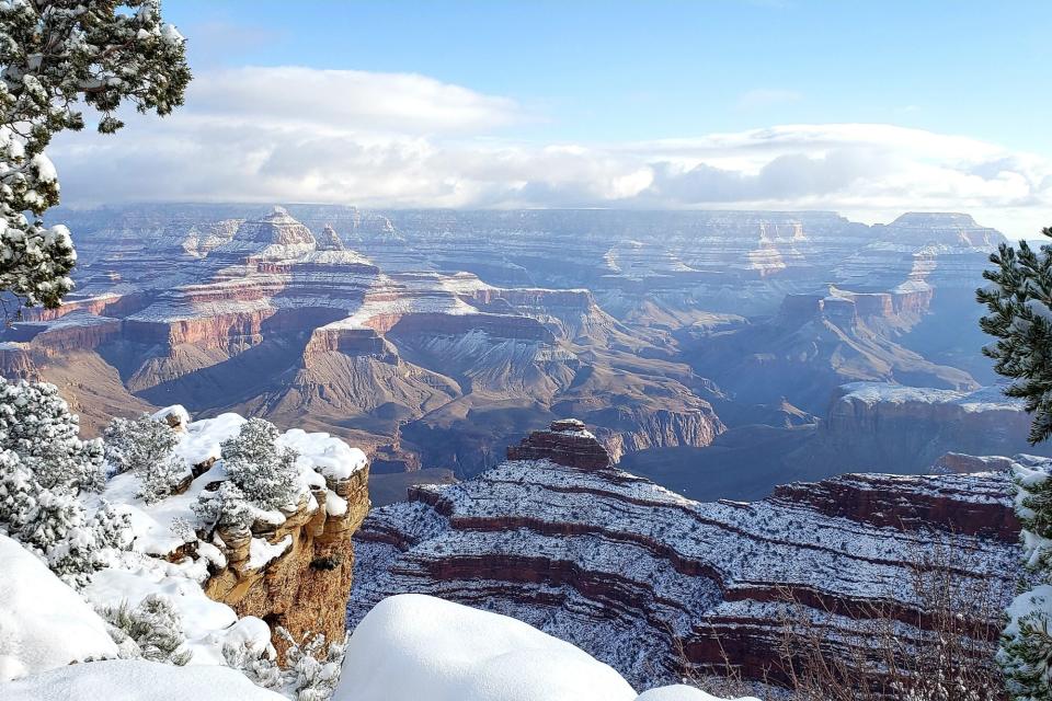 Grand Canyon snowfall