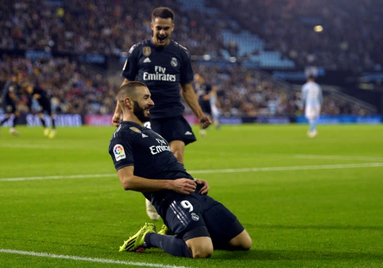 Benzema opened the scoring as Real cruised to victory at Celta Vigo