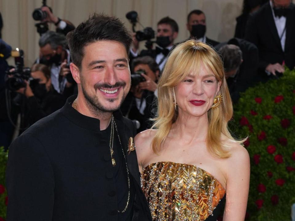 Marcus Mumford and Carey Mulligan attend The 2022 Met Gala Celebrating "In America: An Anthology of Fashion" at The Metropolitan Museum of Art on May 2, 2022 in New York City.