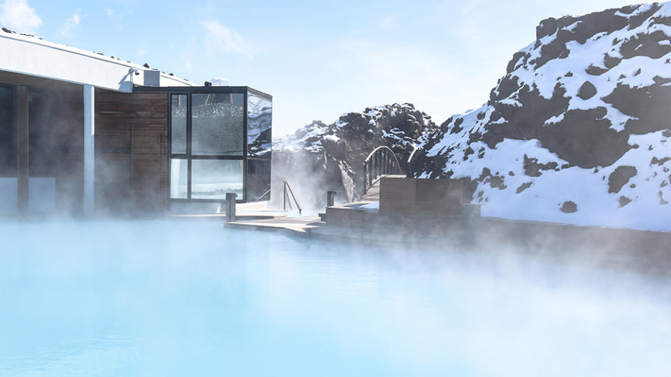 The Blue Lagoon Suite's living room.