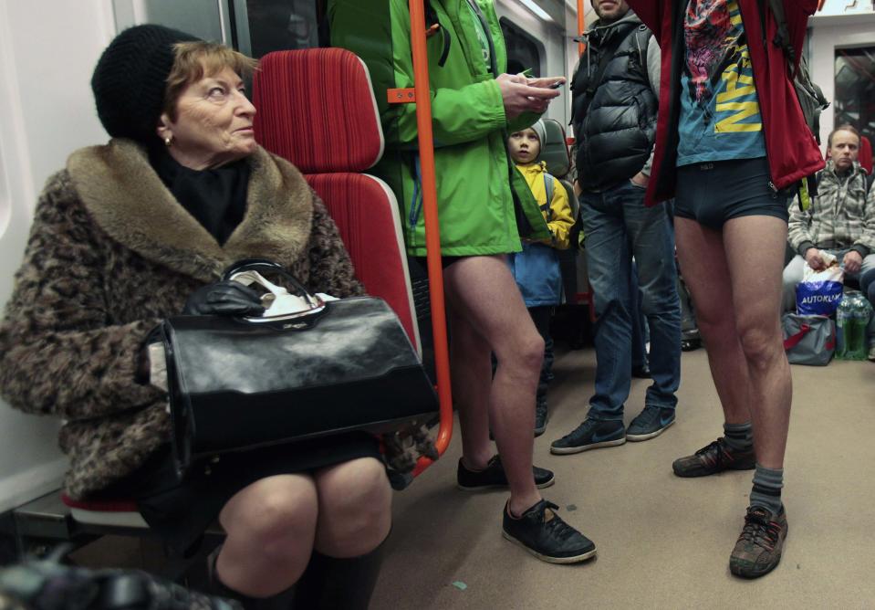 No Pants Subway Ride