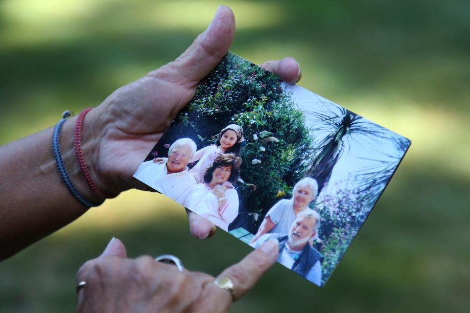 From left, John Barclay, his adopted daughter, his wife Christine, Michele Barclay, and Hartley Barclay Jr. appear in an archived photo. 