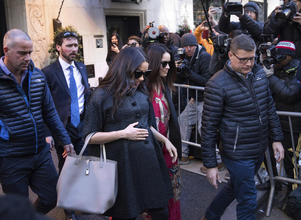 Herzogin Meghans Besuch in New York City hatte einen ganz besonderen Grund. (Bild: AP Photo/Kevin Hagen)