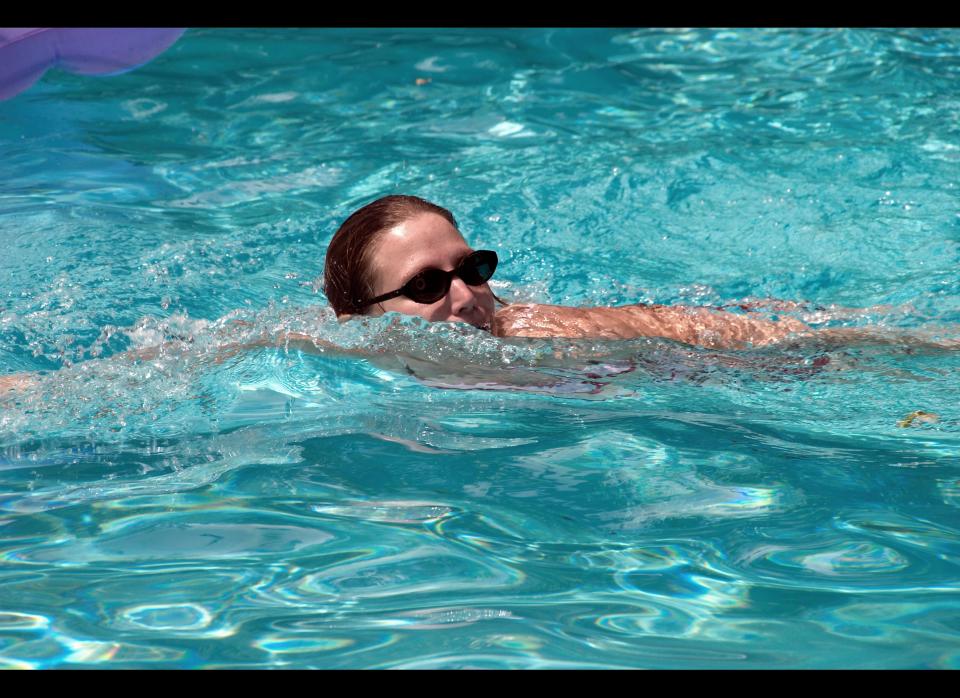 Swimming is easy on the body and is also one of the most comprehensive workouts, hitting <a href="http://www.webmd.com/fitness-exercise/guide/fitness-basics-swimming-is-for-everyone" target="_hplink">all the major muscle groups</a>: shoulders, back, abdominals, legs, hips and glutes. If you're getting serious about swimming, it's important to learn proper techniques, but even free-styling in the local pool or outdoors in the summer is a great way to exercise.     