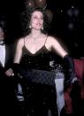 <p>No matter the shape or silhouette, 1985 was the year of the LBB, or the little black bag. Here, Sigourney Weaver paired hers with an LBD and matching gloves at the Tony Awards. </p>