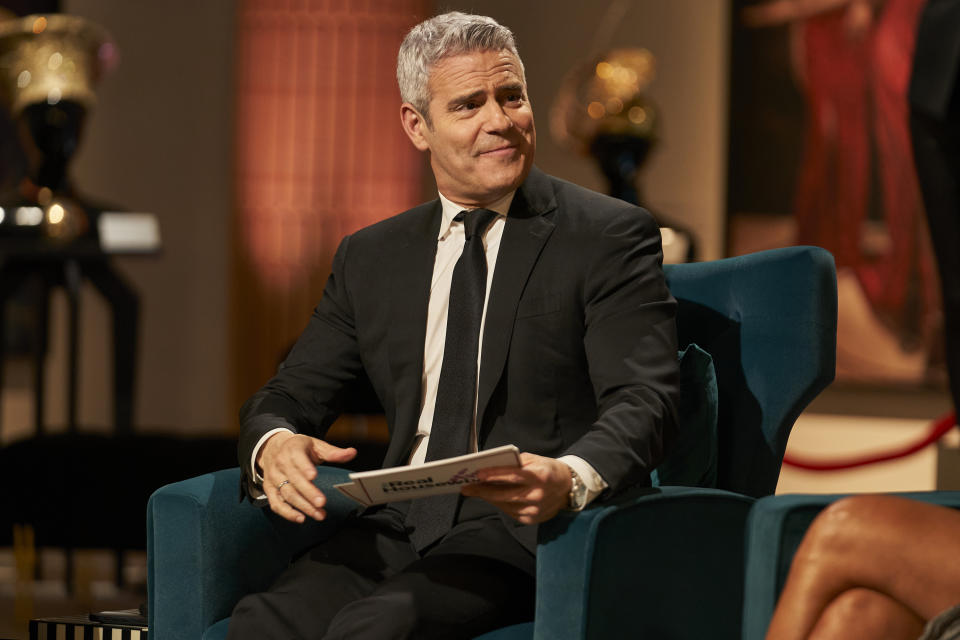 THE REAL HOUSEWIVES OF POTOMAC -- "Reunion" -- Pictured: Andy Cohen -- (Photo by: Clifton Prescod/Bravo via Getty Images)