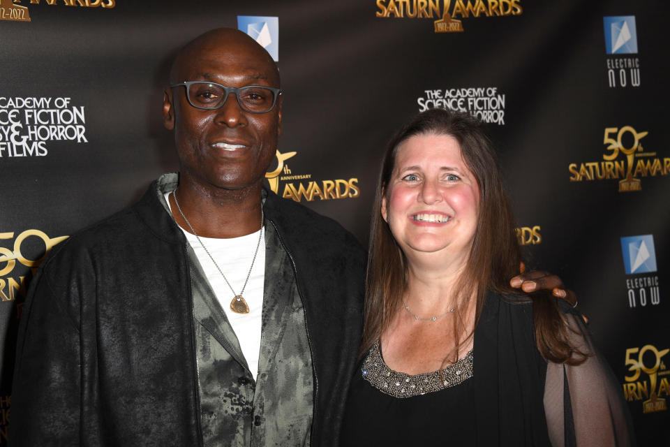 Stephanie Reddick, the widow of actor Lance Reddick, thanked fans after her husband's death.  (Photo: Albert L. Ortega/Getty Images for ABA)