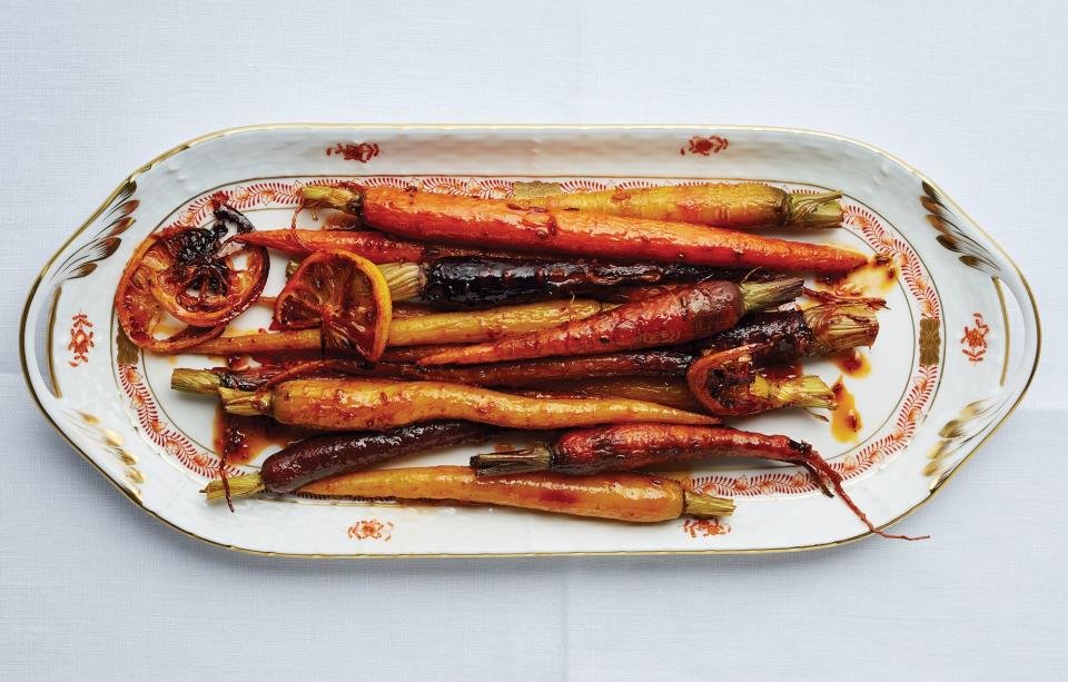 Harissa-and-Maple-Roasted Carrots