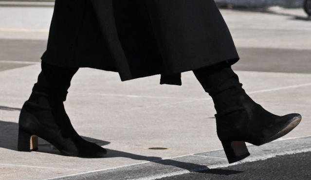 Jill Biden Sharpens Up for Winter With a Cozy Spin On Classic Suede Boots