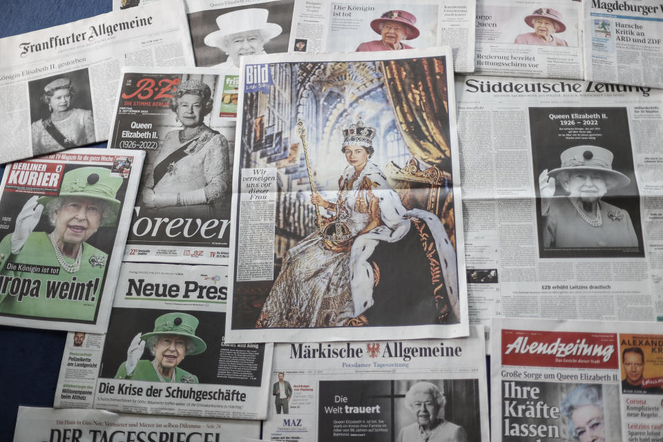 Auch die deutschen Medien drücken Betroffenheit und Trauer über den Tod von Elizabeth II. aus. (Bild: Getty Images)