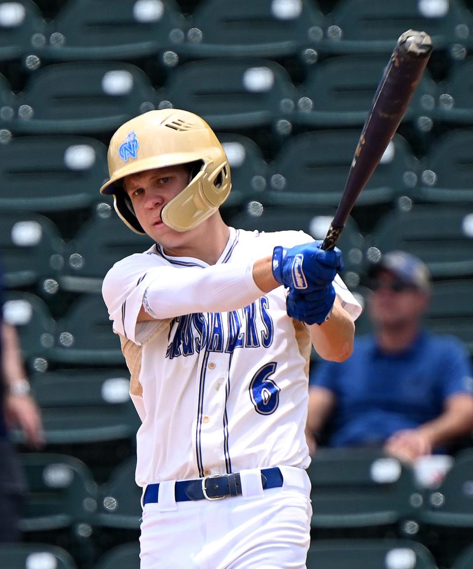 Cardinal Newman takes on North Broward Prep in a Florida state semifinal baseball game in Fort Myers ,Tuesday, May 24, 2022.(Photo/Chris Tilley)