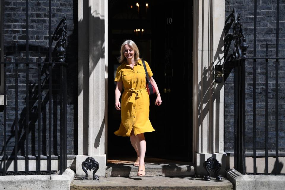 Liz Truss leaves after a cabinet meeting at 10 Downing Street, London, in 2019 (Victoria Jones/PA)