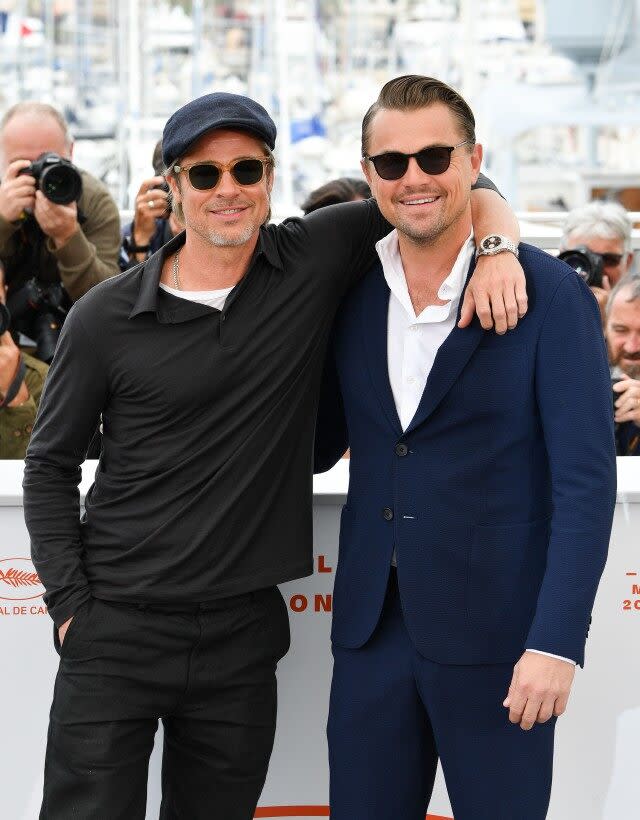 Brad Pitt and Leonardo DiCaprio are continuing to dazzle fans while promoting 'Once Upon a Time in Hollywood.'