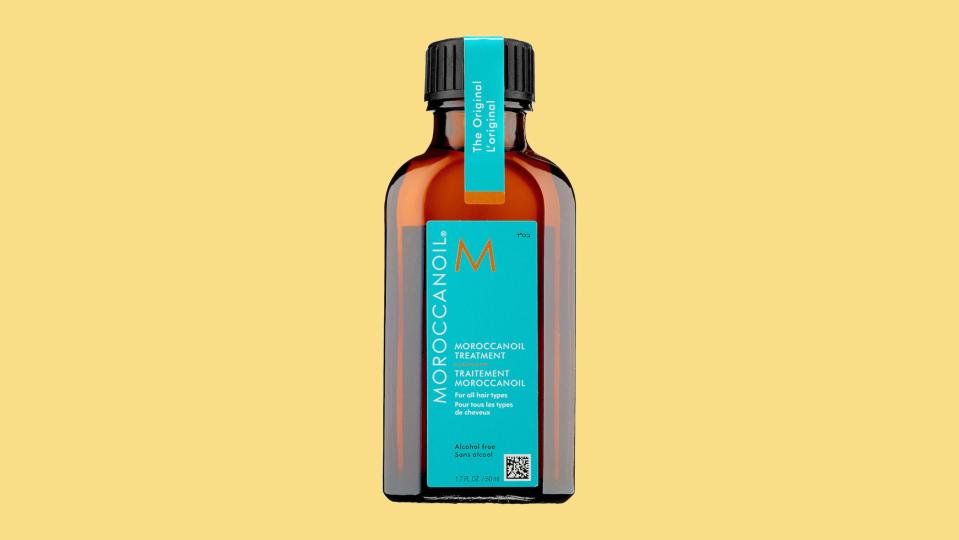 The Moroccanoil Treatment Hair Oil makes hair shiny and moisturized.