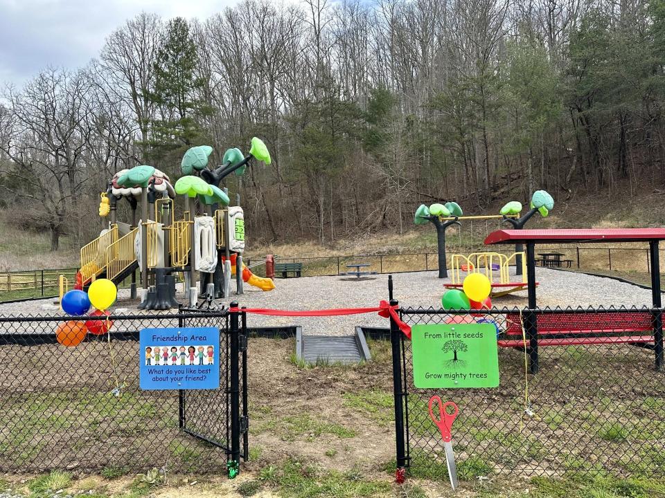 The new Outdoor Learning Center is located behind the Madison County Health Department at 493 Medical Park Drive in Marshall.