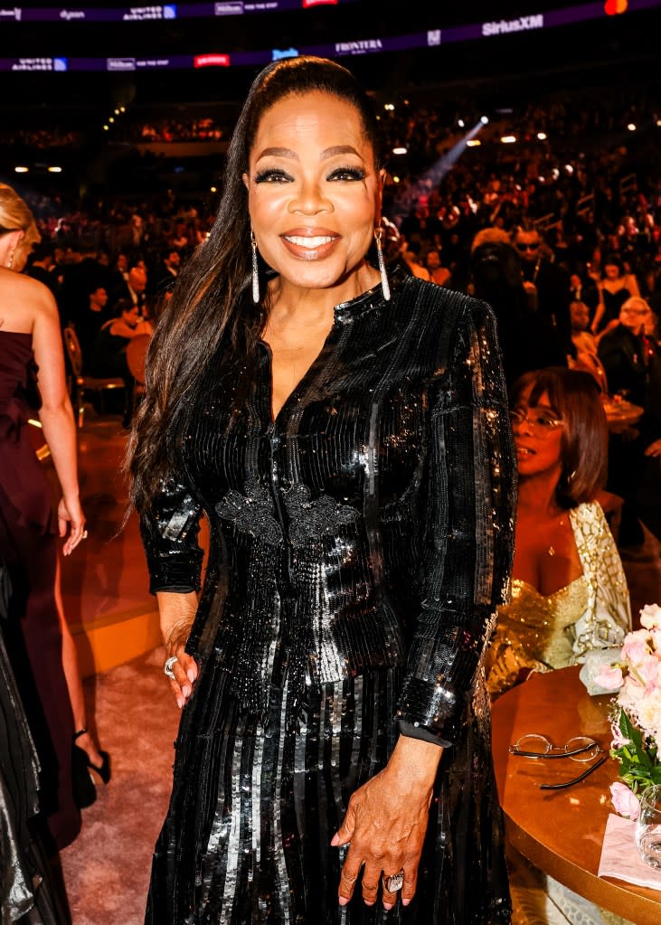 Winfrey attends the Grammys on Feb. 4. Getty Images for The Recording Academy