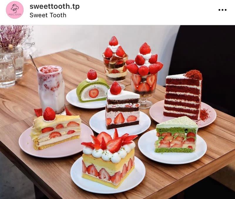 Sweet Tooth今年推出14款超狂草莓甜點，內用限定的草莓奢華杯、草莓提拉米蘇杯，一天只限量12杯。（圖／翻攝自Sweet Tooth 官方IG）