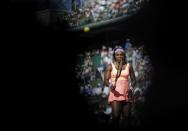 Serena Williams of the U.S. reacts during her women's semi-final match against Timea Bacsinszky of Switzerland at the French Open tennis tournament at the Roland Garros stadium in Paris, France, June 4, 2015. REUTERS/Gonzalo Fuentes TPX IMAGES OF THE DAY