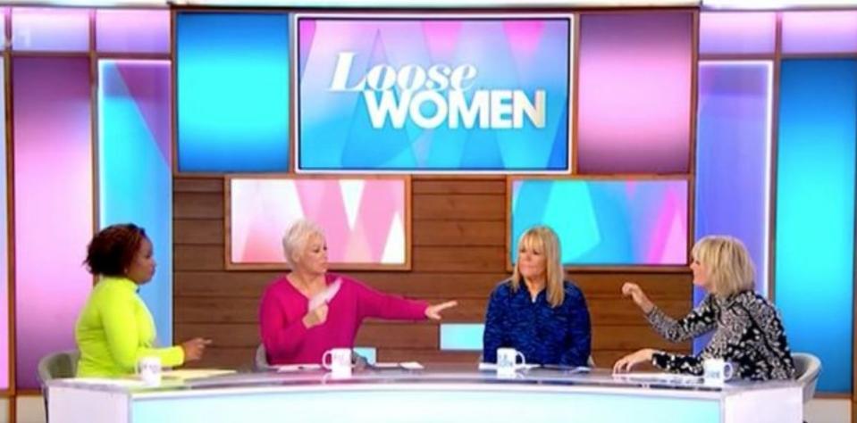 Linda Robson, third from left, with her Loose Women co-stars Charlene White, Denise Welch and Jane Moore (ITV)