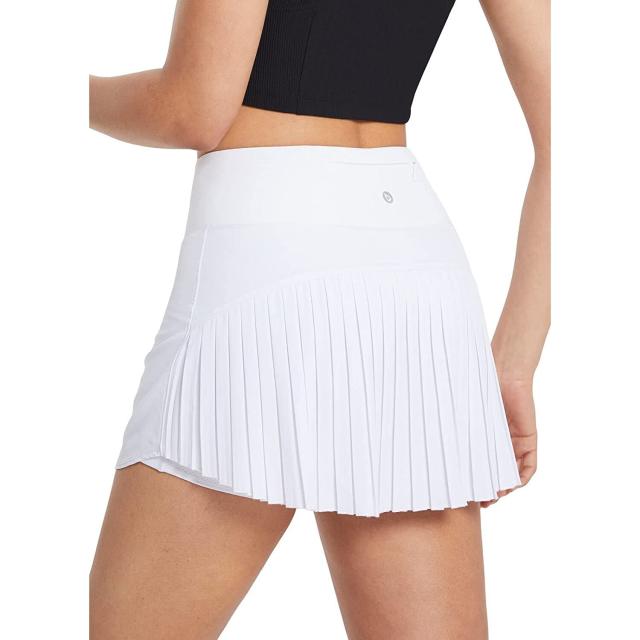 Hilary Foldover Skort White