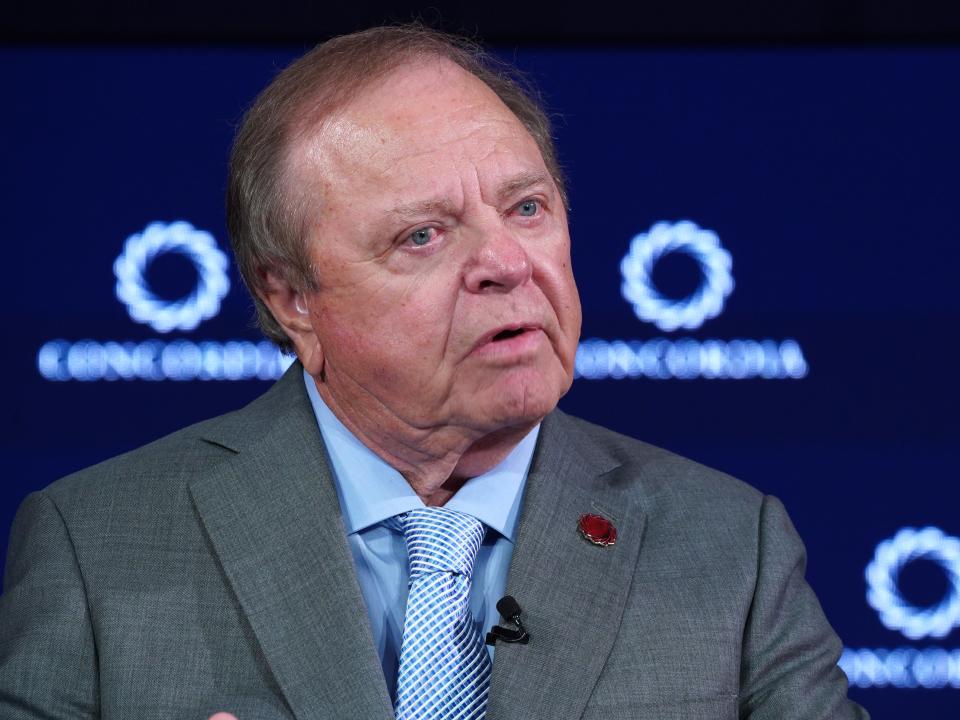 Harold Hamm speaking at the 2023 Concordia Annual Summit in 2023.