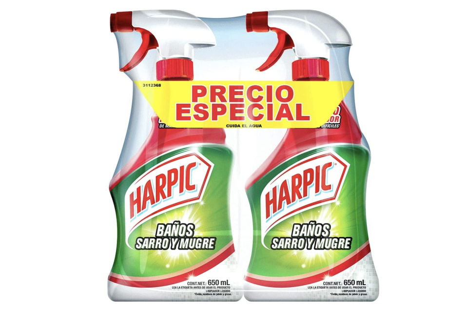 Harpic Sarro y Mugre, 650 ml, pack de 2. Foto: amazon.com.mx