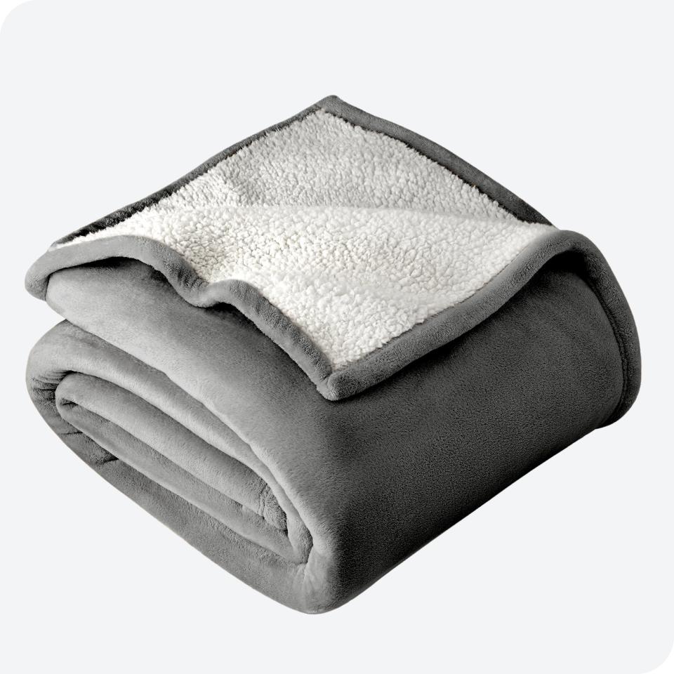 <p><a href="https://go.redirectingat.com?id=74968X1596630&url=https%3A%2F%2Fwww.walmart.com%2Fip%2FBare-Home-Plush-Sherpa-Bed-Blanket-Fluffy-Soft-Reversible-Lightweight-Full-Queen-Gray%2F592348044&sref=https%3A%2F%2F" rel="nofollow noopener" target="_blank" data-ylk="slk:Shop Now;elm:context_link;itc:0;sec:content-canvas" class="link ">Shop Now</a></p><p>Plush Sherpa Bed Blanket</p><p>walmart.com</p><p>$34.99</p>