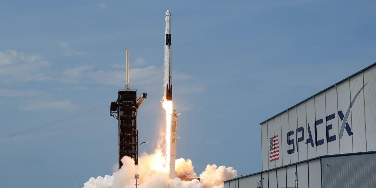 SpaceX Falcon 9 rocket and Crew Dragon spacecraft