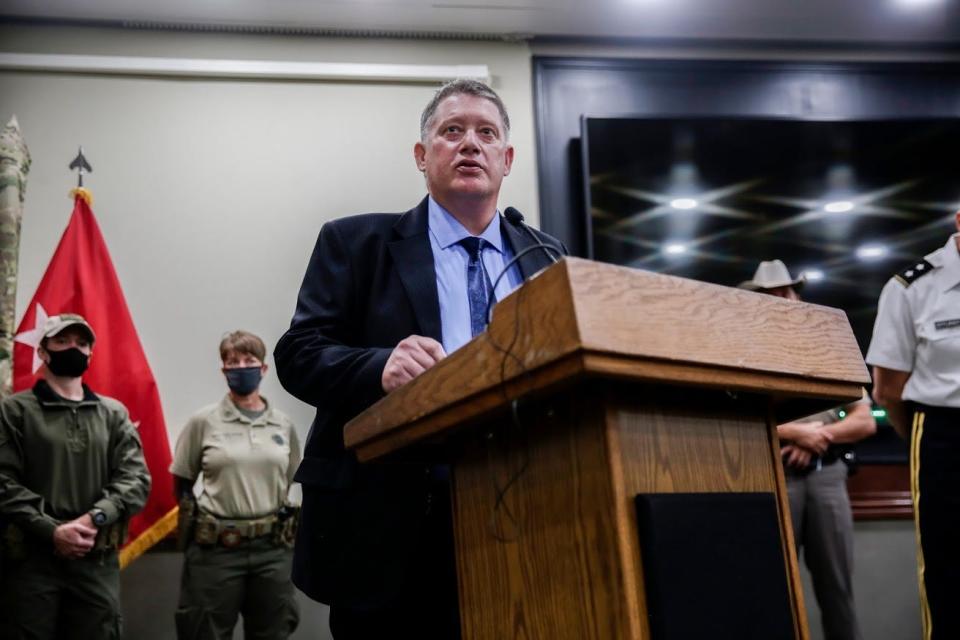Special Agent Damon Phelps speaks on the investigation into the death Spc. Vanessa Guillen at Fort Hood in Killeen on Thursday, July 2, 2020.    [BRONTE WITTPENN/AMERICAN-STATESMAN]
