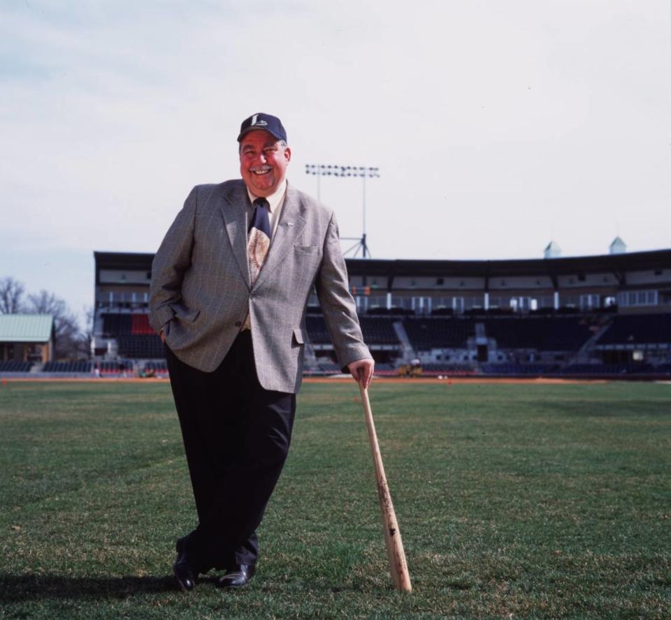 Alan Stein, founder of the franchise now known as the Lexington Counter Clocks, posed for a portrait before the team’s inaugural season in Lexington in 2001.