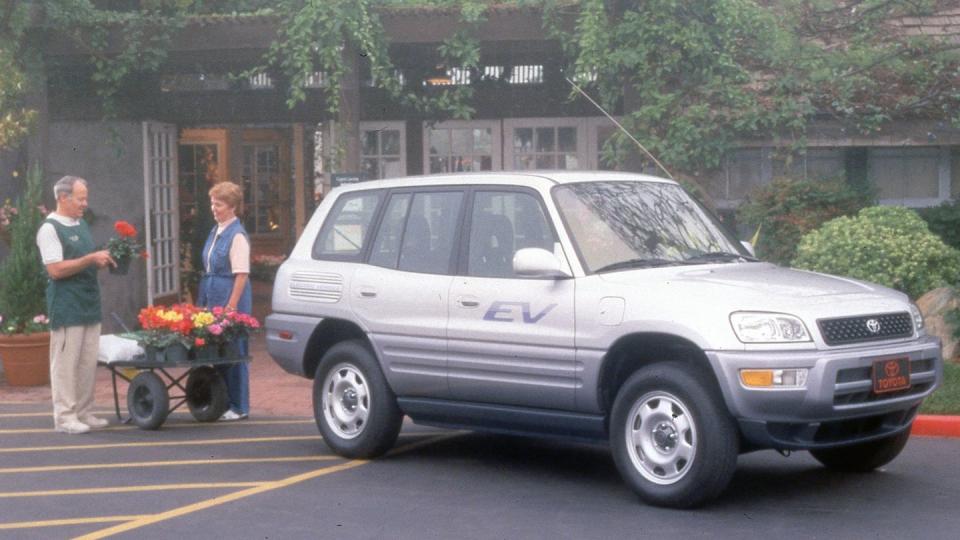 a car with a cart attached to it