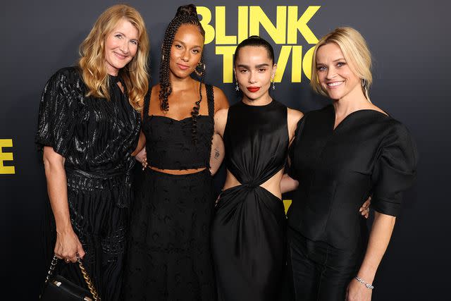 <p>Eric Charbonneau/Getty Images</p> Laura Dern, Alicia Keys, Zoë Kravitz and Reese Witherspoon