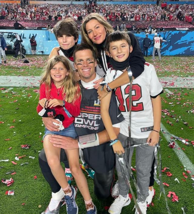 Best Photos of Tom Brady With Kids Jack, Vivian, Ben on Football Field –  SheKnows