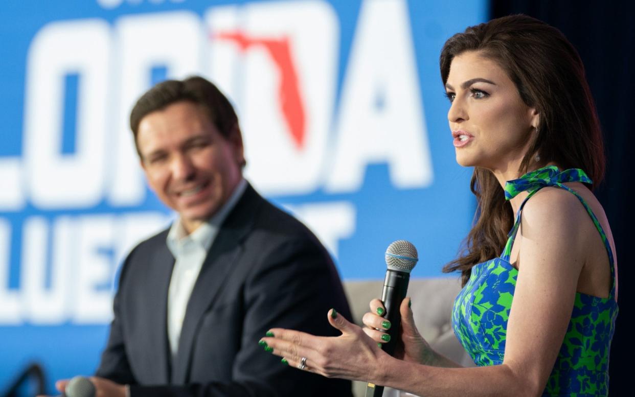 Casey DeSantis has an easy charm and a poise learned from her years as a local TV anchor - Sean Rayford