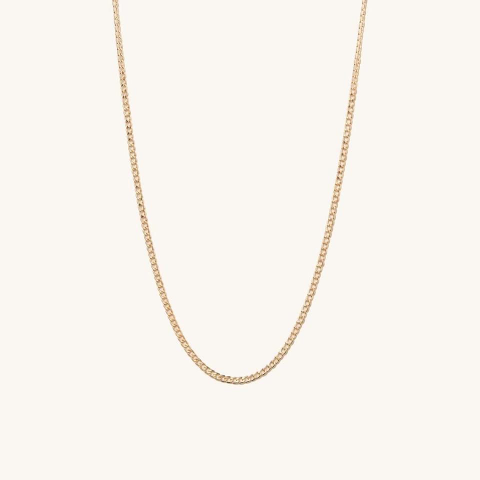 Flat Curb Chain Necklace