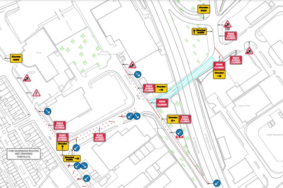 The Bolton News: Map of the road closures and diversions