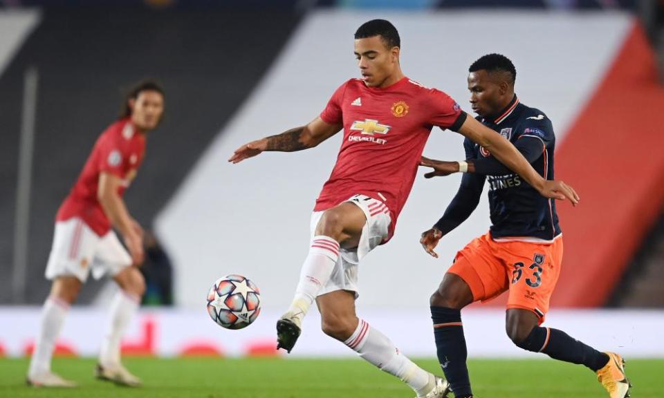 Mason Greenwood attacks during Manchester United’s comfortable win at Old Trafford